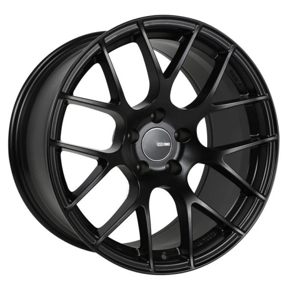 Enkei Raijin 18x8 32mm Offset 5x120 Bolt Pattern 72.6 Bore Diamter Matte Black Wheel on Sale