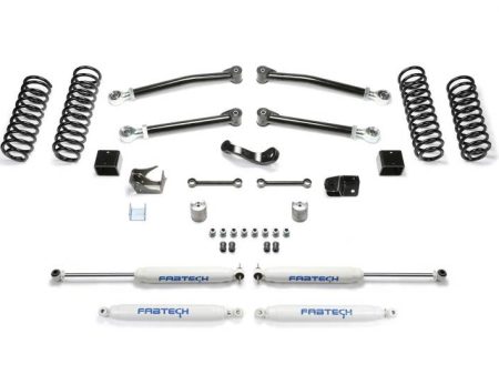 Fabtech 07-18 Jeep JK 4-Door 3in Trail w Perf Shocks Sale