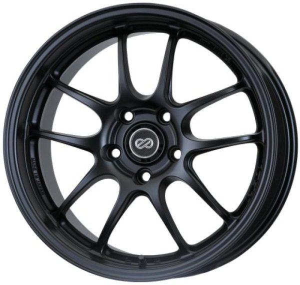 Enkei PF01 17x7 4x100 38mm Offset 75mm Bore Diameter Matte Black Wheel **SPECIAL ORDER** For Discount