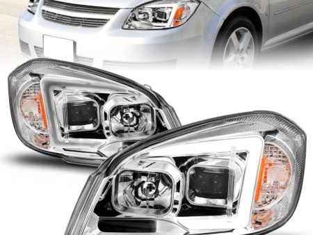 ANZO 05-10 Chevrolet Cobalt   07-10 Pontiac G5 LED Projector Headlights Black Housing on Sale